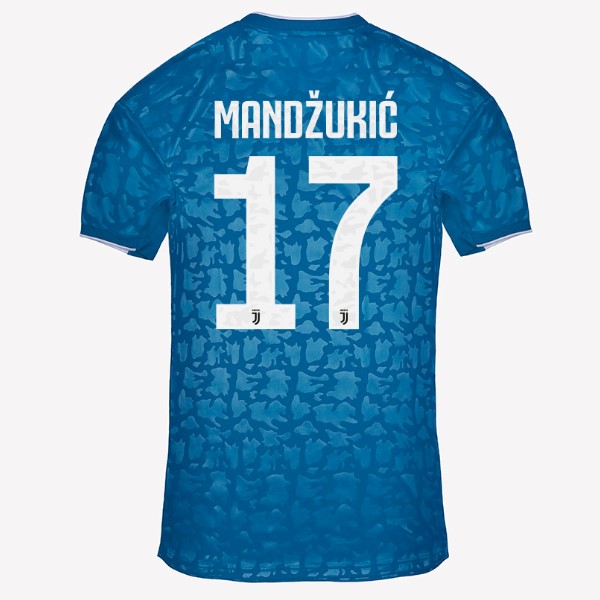 Camiseta Juventus NO.17 Mandzukic Tercera equipo 2019-20 Azul